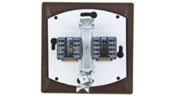 AKCENT Gniazdo teleinformatyczne RJ45 + RJ11 brązowe GPKT-A/K/24