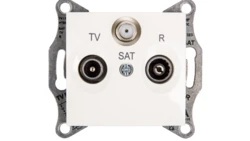 Sedna Gniazdo antenowe RD/TV/SAT przelotowe kremowe SDN3501423