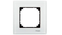 Merten M-Elegance Ramka pojedyncza szklana brylantowy biały MTN404119