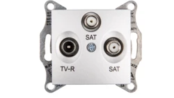 Sedna Gniazdo antenowe TV/SAT/SAT końcowe aluminium SDN3502160