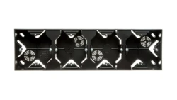 IMPRESJA Puszka natynkowa poczwórna antracyt PNP-4Y/50