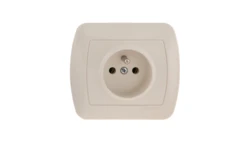 Simon Akord Gniazdo pojedyncze z/u 16A IP20 beżowe AGZ1e/12