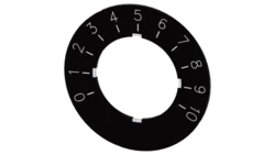 Etykieta do potencjometru 22mm skala 1 do 10 SIRIUS ACT 3SU1900-0BG16-0SA0 /10szt./