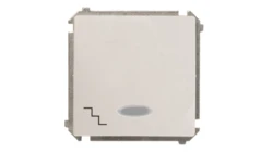 Simon Basic Łącznik schodowy z podświetleniem, szybkozłącza, biały BMW6L.01/11