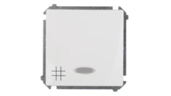 Simon Basic Łącznik krzyżowy z podświetleniem, szybkozłącza, biały BMW7L.01/11