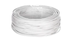 Przewód mieszkaniowy H03VV-F (OMY) 4x0,75 żo biały /25m/