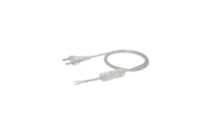 Przewód z płaską wtyczką b/u H03VVH2-F 2x0,75 transparentny S-13-0,75-2-0 /2m/