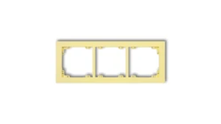 DECO Ramka potrójna DECO Pastel Matt kanarkowy 43DR-3