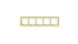 DECO Ramka pięciokrotna DECO Pastel Matt kanarkowy 43DR-5