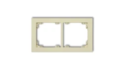 DECO Ramka podwójna DECO Pastel Matt orzech ziemny 44DR-2