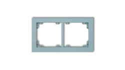 DECO Ramka podwójna DECO Pastel Matt lazurowy 48DR-2