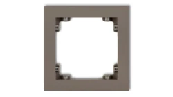 DECO Ramka pojedyncza DECO Pastel Matt czekoladowy 49DR-1