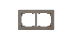 DECO Ramka podwójna DECO Pastel Matt czekoladowy 49DR-2