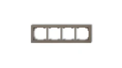 DECO Ramka poczwórna DECO Pastel Matt czekoladowy 49DR-4