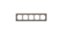 DECO Ramka pięciokrotna DECO Pastel Matt czekoladowy 49DR-5