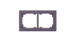 DECO Ramka podwójna DECO Pastel Matt wrzosowy 50DR-2