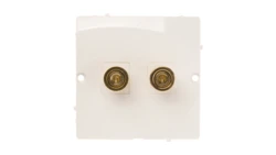 Simon Basic Gniazdo głośnikowe pojedyncze białe BMGL2.02/11