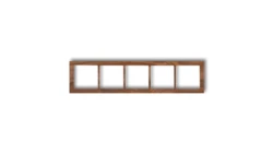 DECO Ramka pięciokrotna - drewno (orzech amerykański) orzech amerykański DRD-5E