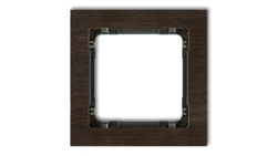 DECO Ramka pojedyncza - efekt drewna (ramka wenge spód czarny) efekt wenge DRD-1G