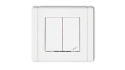 FLEXI Łącznik jednobiegunowy ze schodowym (osobne zasilanie) biały FWP-10.2
