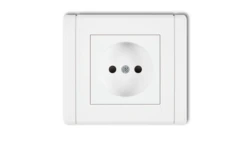 FLEXI Gniazdo pojedyncze b/u biały FGP-1p