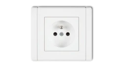 FLEXI Gniazdo pojedyncze z/u 2P+Z biały FGP-1zp