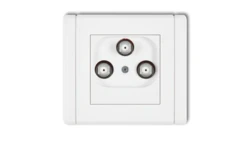 FLEXI Gniazdo multimedialne 3F DATA (UPC) biały FGMU