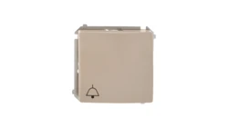 Simon Basic Przycisk /dzwonek/, szybkozłącza, beżowy BMD1.01/12