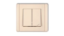 FLEXI Łącznik jednobiegunowy ze schodowym (wspólne zasilanie) beżowy 1FWP-10.1