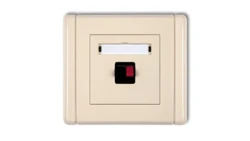 FLEXI Gniazdo głośnikowe pojedyncze beżowy 1FGG-1