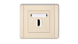 FLEXI Gniazdo pojedyncze HDMI beżowy 1FHDMI-1