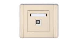 FLEXI Gniazdo pojedyncze USB-AB beżowy 1FGUSB-3
