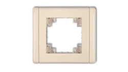 Kompletna ramka uniwersalna pojedyncza beżowy 1FR-1