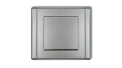 FLEXI Przycisk /dzwonek/ srebrny metalik 7FWP-4