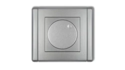 FLEXI Ściemniacz elektroniczny przyciskowo-obrotowy srebrny metalik 7FRO-1