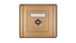 FLEXI Gniazdo pojedyncze z/u DATA z kluczem czerwony 7FGZK