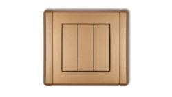 FLEXI Łącznik potrójny złoty metalik 8FWP-7