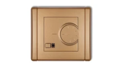 FLEXI Regulator temperatury elektroniczny z czujnikiem powietrznym złoty metalik 8FRT-2