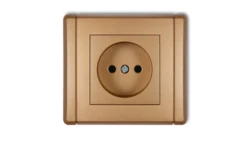 FLEXI Gniazdo pojedyncze b/u złoty metalik 8FGP-1p