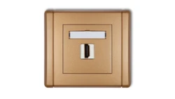 FLEXI Gniazdo pojedyncze HDMI złoty metalik 8FHDMI-1