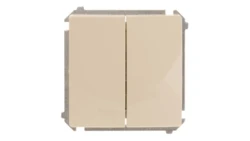 Simon Basic Łącznik schodowy podwójny beżowy BMW6/2.01/12