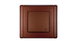 FLEXI Przycisk /światło/ brązowy metalik 9FWP-5