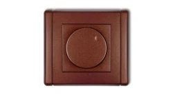 FLEXI Ściemniacz elektroniczny przyciskowo-obrotowy brązowy metalik 9FRO-1