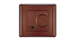 FLEXI Regulator temperatury elektroniczny z czujnikiem podpodłogowym brązowy metalik 9FRT-1