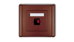 FLEXI Gniazdo głośnikowe pojedyncze brązowy metalik 9FGG-1