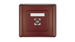 FLEXI Gniazdo pojedyncze BNC brązowy metalik 9FGBNC-1