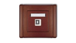 FLEXI Gniazdo pojedyncze USB-AB brązowy metalik 9FGUSB-3