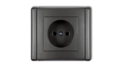 FLEXI Gniazdo pojedyncze b/u grafitowy 11FGP-1p