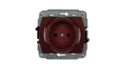 TREND Gniazdo pojedyncze b/u brązowy 4GP-1p