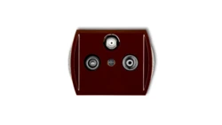 TREND Gniazdo antenowe RTV-SAT końcowe (2 wejścia antenowe) brązowy 4GST